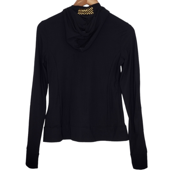 Monreal London Women's Black Full Zipper Active Athletic Long Sleeve Jacket Sz M - Picture 2 of 15